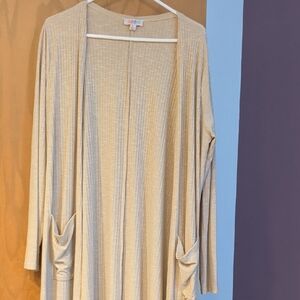 LuLaRoe Beige Knit Cardigan